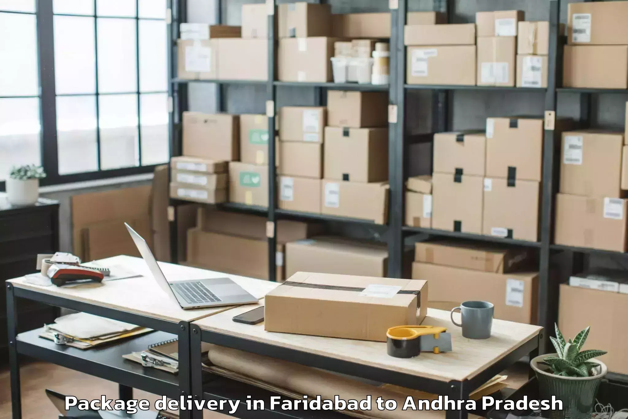 Get Faridabad to Muthukur Package Delivery